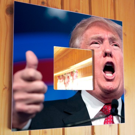 Зеркало настольное - Дональд Трамп
